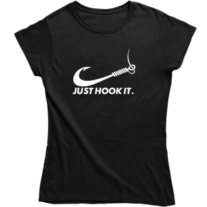 JUST HOOK IT ZABAWNA nike śmieszna zabawna DAMSKA KOSZULKA na PREZENT