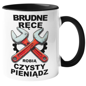 KUBEK dla MECHANIKA BRUDNE RĘCE CZYSTY PIENIĄDZ PREZENT 330ml + OPAKOWANIE