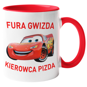 KUBEK FURA GWIZDA KIEROWCA ŚMIESZNY PREZENT URODZINY 330ml + OPAKOWANIE
