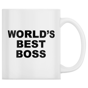 KUBEK WORLD'S BEST BOSS THE OFFICE zabawny PREZENT 330ml + OPAKOWANIE
