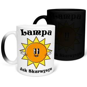 MAGICZNY KUBEK LAMPA jak... śmieszny PREZENT URODZINY 330ml + OPAKOWANIE