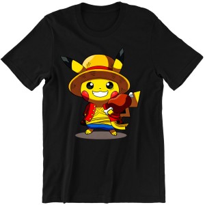 MĘSKA KOSZULKA PIKACHU x ONE PIECE POKEMONY