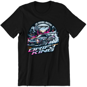 KOSZULKA męska JDM DRIFT KING T-SHIRT dla FANA PREZENT URODZINY ŚWIĘTA