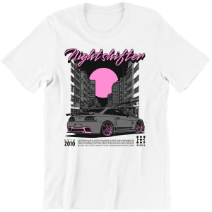 KOSZULKA męska biała JDM T-SHIRT PREZENT dla FANA URODZINY ŚWIĘTA
