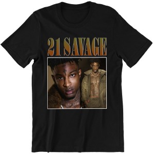 KOSZULKA męska RAP 21 SAVAGE BOOTLEG 