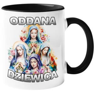 KUBEK ODDANA DZIEWICA śmieszny zabawny PREZENT na URODZINY ŚWIĘTA 330ml + OPAKOWANIE 