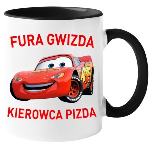 KUBEK FURA GWIZDA KIEROWCA PIZDA zabawny PREZENT URODZINY 330ml + OPAKOWANIE