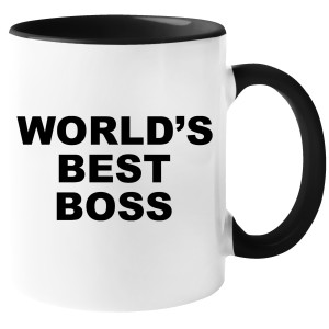KUBEK BEST BOSS THE OFFICE PREZENT na URODZINY ŚWIĘTA 330ml + OPAKOWANIE