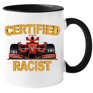 KUBEK CERTIFIED RACIST śmieszny PREZENT na ŚWIĘTA URODZINY 330ml+OPAKOWANIE