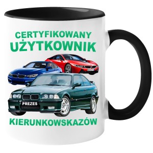 KUBEK śmieszny na PREZENT na ŚWIĘTA URODZINY BMW KIEROWCA 330ml +OPAKOWANIE