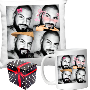 ZABAWNY ZESTAW śmieszny PREZENT URODZINY PODUSZKA + KUBEK BISEKS + PUDEŁKO