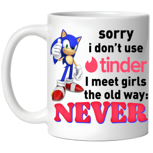 KUBEK TINDER zabawny śmieszny PREZENT URODZINY święta 330ml + OPAKOWANIE