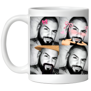 KUBEK BISEKS zabawny śmieszny PREZENT URODZINY święta 330ml + OPAKOWANIE