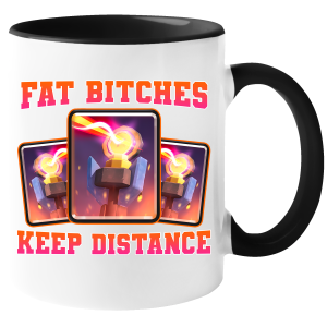 KUBEK CLASH ROYALE FAT BITCHES śmieszny PREZENT URODZINY 330ml + OPAKOWANIE