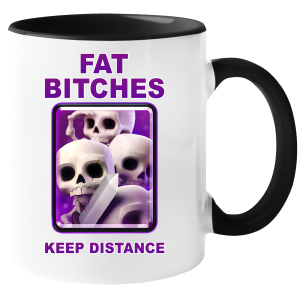 KUBEK CLASH ROYALE FAT BITCHES śmieszny PREZENT URODZINY 330ml +OPAKOWANIE