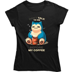 DAMSKA KOSZULKA SNORLAX POKEMON COFFEE PREZENT