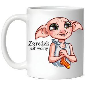 KUBEK ZGREDEK jest wolny PREZENT dla FANA HARRY POTTER 330ml + OPAKOWANIE