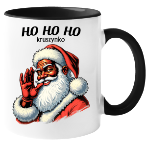 zabawny KUBEK ŚWIĄTECZNY HO HO HO KRUSZYNKO PREZENT ŚWIĘTA 330ml+OPAKOWANIE