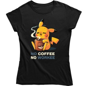 DAMSKA KOSZULKA PIKACHU POKEMON COFFEE PREZENT