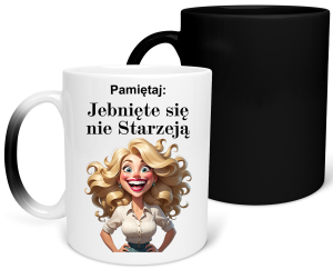 MAGICZNY KUBEK zabawny ŚMIESZNY PREZENT dla ŻONY KOLEŻANKI DZIEWCZYNY + OPAKOWANIE