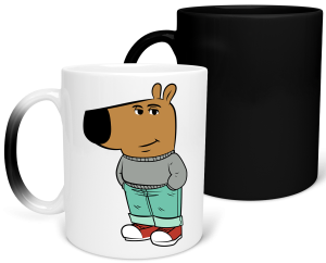 MAGICZNY KUBEK CHILL GUY zabawny PREZENT na URODZINY ŚWIĘTA 330 ml + OPAKOWANIE