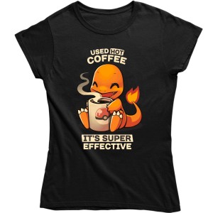 DAMSKA KOSZULKA CHARMANDER POKEMON COFFEE PREZENT