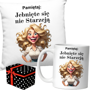 ZABAWNY ZESTAW śmieszny PREZENT dla Żony Dziewczyny PODUSZKA+KUBEK +PUDEŁKO