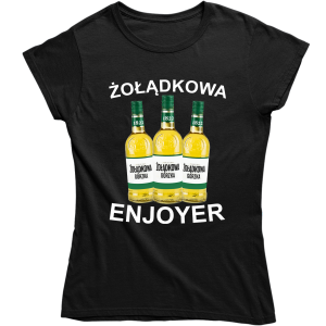 ŻOŁĄDKOWA GORZKA ENJOYER ZABAWNA damska KOSZULKA PREZENT ŚWIĘTA