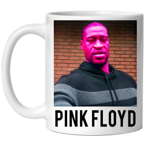 KUBEK PINK GEORGE FLOYD zabawny PREZENT na URODZINY ŚWIĘTA 330 ml + OPAKOWANIE 