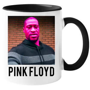 KUBEK PINK GEORGE FLOYD zabawny PREZENT na URODZINY ŚWIĘTA 330 ml + OPAKOWANIE