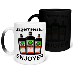 MAGICZNY KUBEK JAGERMEISTER ENJOYER zabawny PREZENT na URODZINY ŚWIĘTA 330 ml + OPAKOWANIE