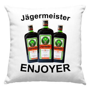 JAGERMEISTER ENJOYER  zabawna PODUSZKA  PREZENT URODZINY ŚWIĘTA POLSKI PRODUKT