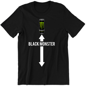 BLACK MONSTER śmieszna zabawna KOSZULKA PREZENT URODZINY ŚWIĘTA