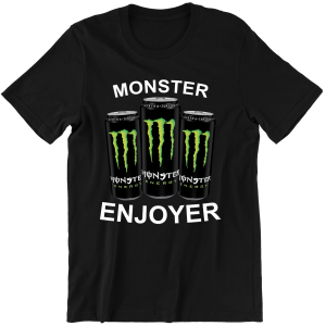 BLACK MONSTER ENJOYER śmieszna zabawna KOSZULKA PREZENT URODZINY ŚWIĘTA 