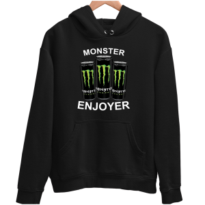 BLACK MONSTER ENJOYER zabawna BLUZA UNISEX PREZENT na URODZINY ŚWIĘTA