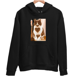 KOTEK KOT Z SERCEM zabawna BLUZA UNISEX PREZENT na WALENTYNKI