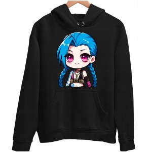 JINX League Of Legends ARCANE BLUZA unisex PREZENT na URODZINY ŚWIĘTA 