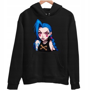 JINX League Of Legends ARCANE BLUZA unisex PREZENT na URODZINY ŚWIĘTA 