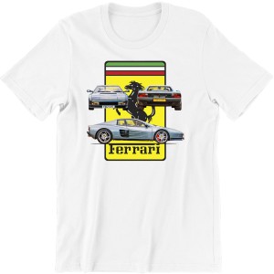 KOSZULKA MĘSKA FERRARI dla FANA MOTORYZACJI 