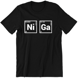 NIGA Ni - Nickel, Ga - Gallium ZABAWNA śmieszna KOSZULKA na PREZENT URODZINY ŚWIĘTA