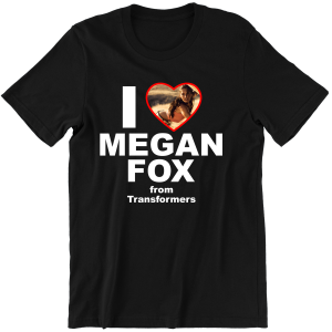 I LOVE MEGAN FOX ZABAWNA śmieszna KOSZULKA na PREZENT URODZINY ŚWIĘTA 