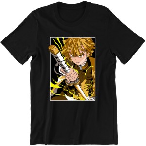 KOSZULKA MĘSKA DEMON SLAYER ZENITSU ANIME PREZENT