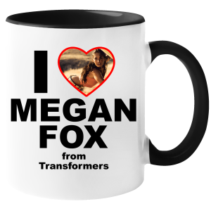 KUBEK I LOVE MEGAN FOX zabawny PREZENT na URODZINY ŚWIĘTA + OPAKOWANIE