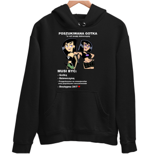 POSZUKIWANA GOTKA zabawna BLUZA UNISEX PREZENT na URODZINY ŚWIĘTA