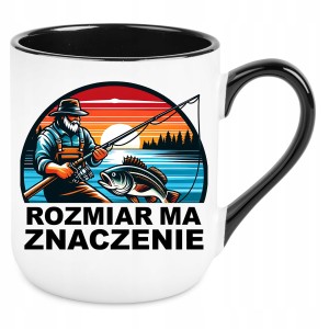KUBEK dla WĘDKARZA ROZMIAR MA ZNACZENIE śmieszny ZABAWNY PREZENT+OPAKOWANIE