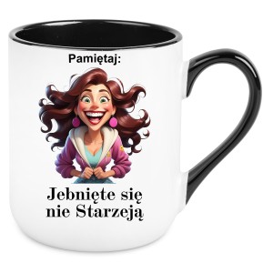 KUBEK JEBNI*TE SIĘ NIE STARZEJĄ zabawny ŚMIESZNY PREZENT + OPAKOWANIE