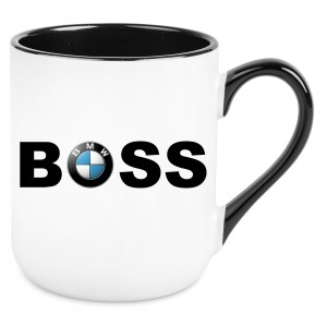 BMW BOSS zabawny PREZENT na URODZINY ŚWIĘTA 330ml + OPAKOWANIE + IMIĘ