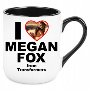 KUBEK I LOVE MEGAN FOX zabawny PREZENT na URODZINY ŚWIĘTA + OPAKOWANIE