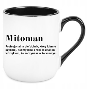 KUBEK MITOMAN definicja zabawny PREZENT URODZINY ŚWIĘTA 330 ml + OPAKOWANIE