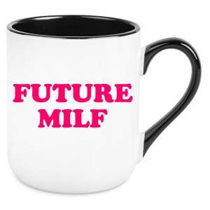 KUBEK FUTURE MILF ZABAWNY ŚMIESZNY PREZENT URODZINY 330ml + OPAKOWANIE